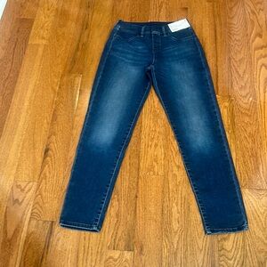 NWT UNI QLO GIRLS HIGH WAISTED ULTRA  STRETCH DENIM PANTS WAIST 57-63 cm